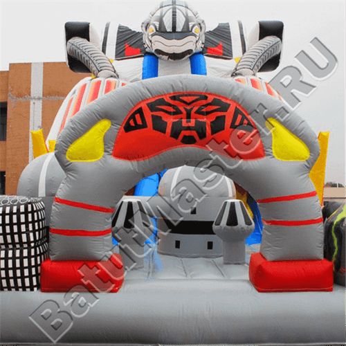 Коммерческий надувной батут "Робот" 13.5*7*9 м