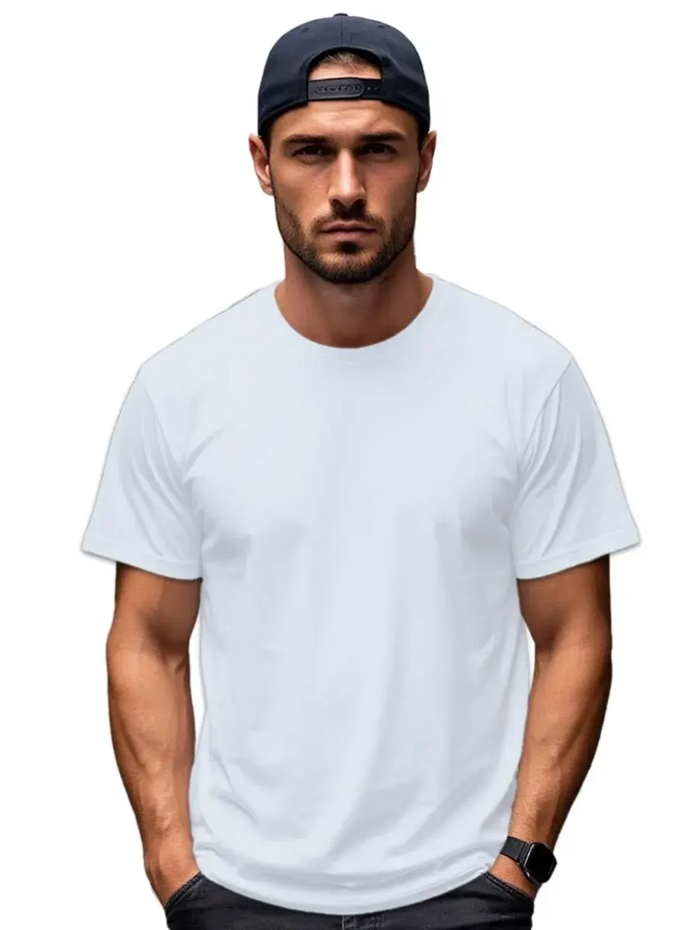 Футболка Взрослая.Премиум однотонная.Набор 2 шт