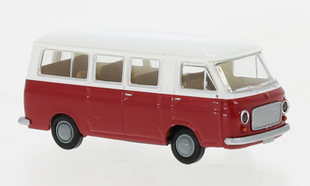 Микроавтобус Fiat 238, бело-красный 1966, 1:87