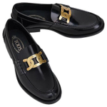 TOD"S Chain Detailed Logo Engraved Loafers