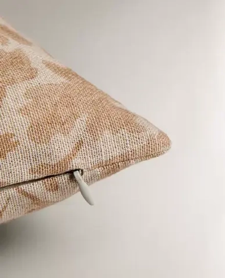 ZARA HOME НАВОЛОЧКА ДЛЯ ДЕКОРАТИВНОЙ ПОДУШКИ С ЦВЕТОЧНЫМ УЗОРОМ, РОЗОВЫЙ