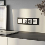 Рамка на 4 поста Favorit (черный) W0041108