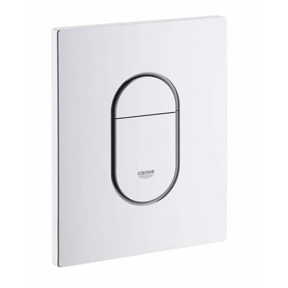 Кнопка для инсталляции Grohe Arena Cosmopolitan, овал, двойная, белая