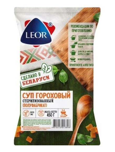 Суп гороховый 450г. Леор