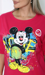 [m]Комплект женский шорты+футболка М604