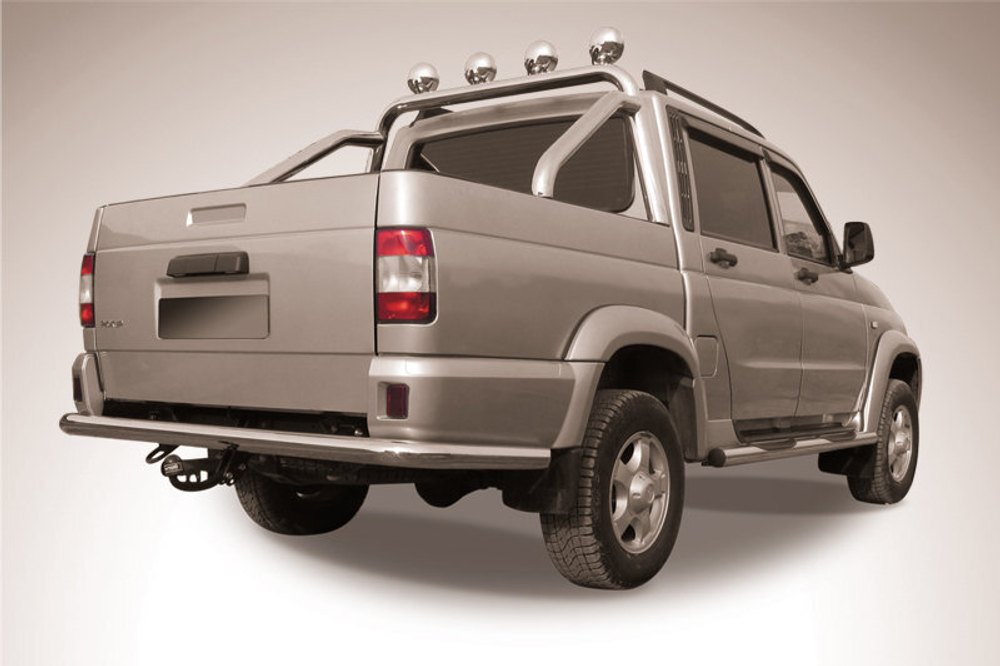 Защита заднего бампера (нержавейка) Uaz Pickup (2014-2023) d76