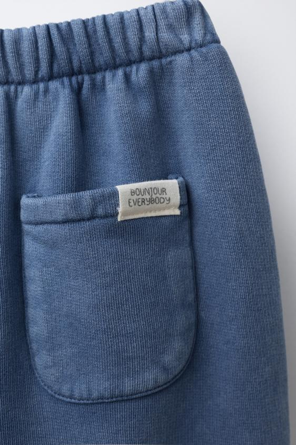 ZARA БРЮКИ-ДЖОГГЕРЫ С ЭФФЕКТОМ ПОТЕРТОСТИ, СИНИЙ