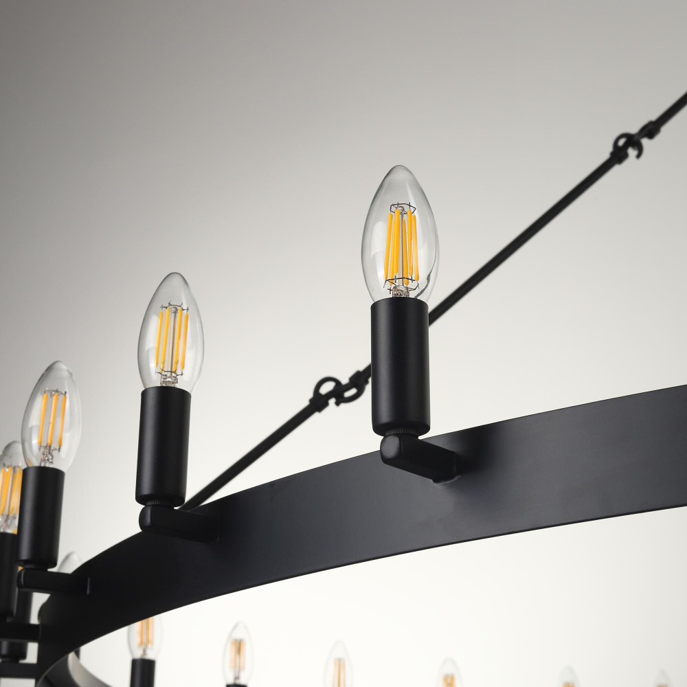 Citilux Смитсон CL470130 Люстра замковая подвесная Чёрная