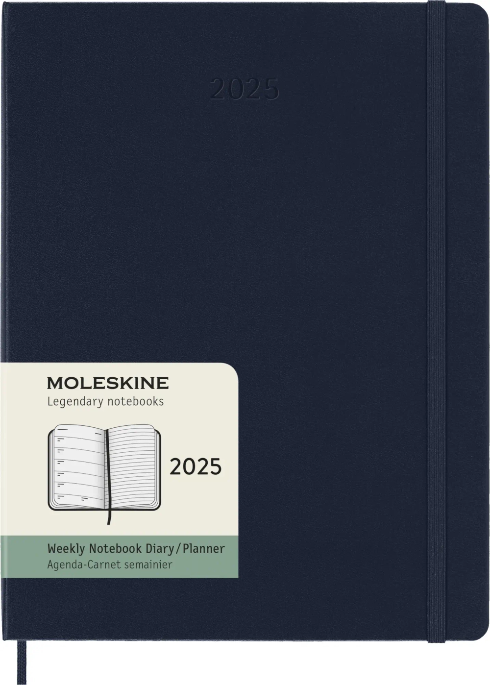 Еженедельник на 2025 год (DHB2012WN4) Moleskine Classic WKNT XL 190х250мм 144стр. синий сапфир