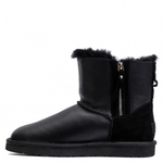 Ugg Men'S Mini Double Zip Metallic Black