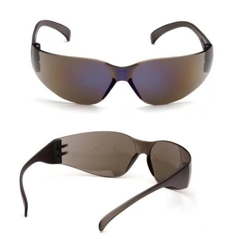 Очки Intruder S4175S, уд./прочный поликарбонат, ЗЕРК/СИНИЕ защита от царапин (беруши 2шт.)