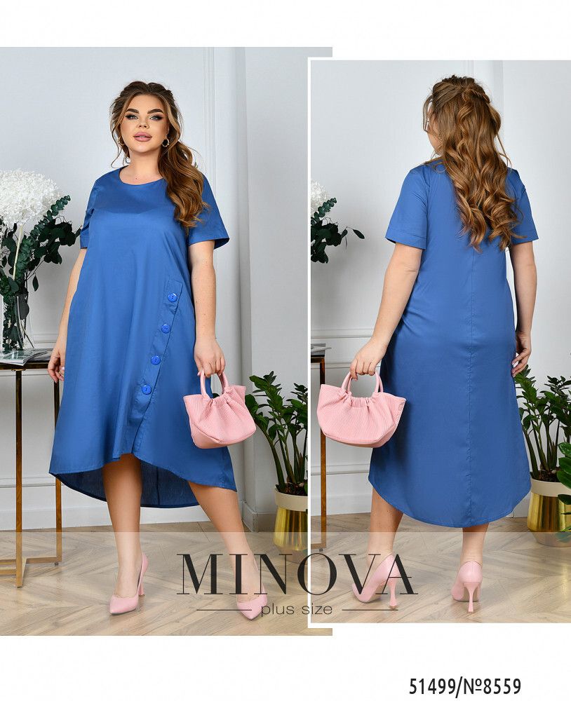 Платье 8559-джинс Minova