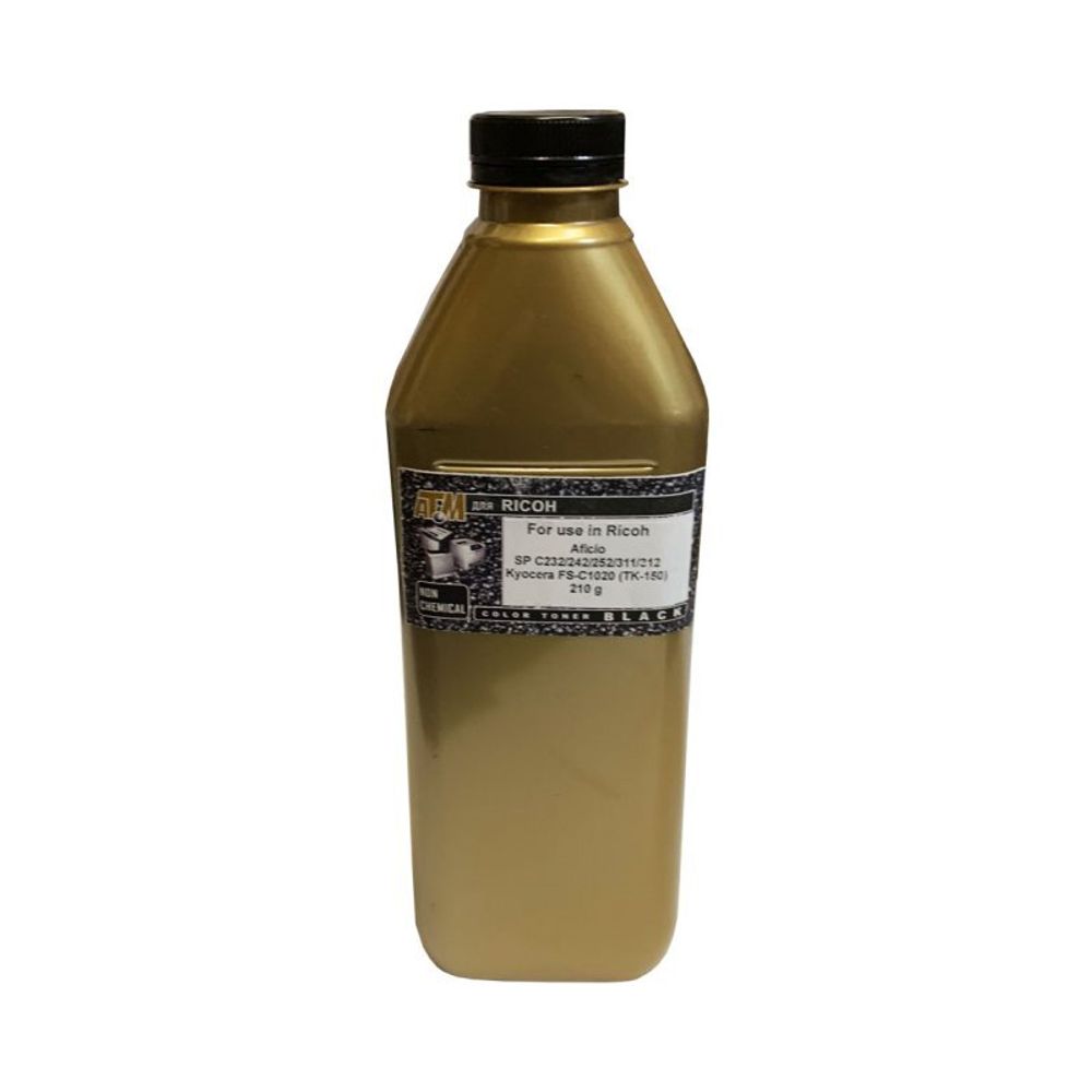 Тонер для RICOH SP C232/C242/C252/C311/C312 (210гр, черный, 6.5K) Gold ATM