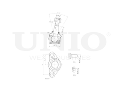 Опора шаровая передняя нижняя UNIO SSP-20139
