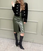 Юбка-миди IBLOWURMIND, Зеленый