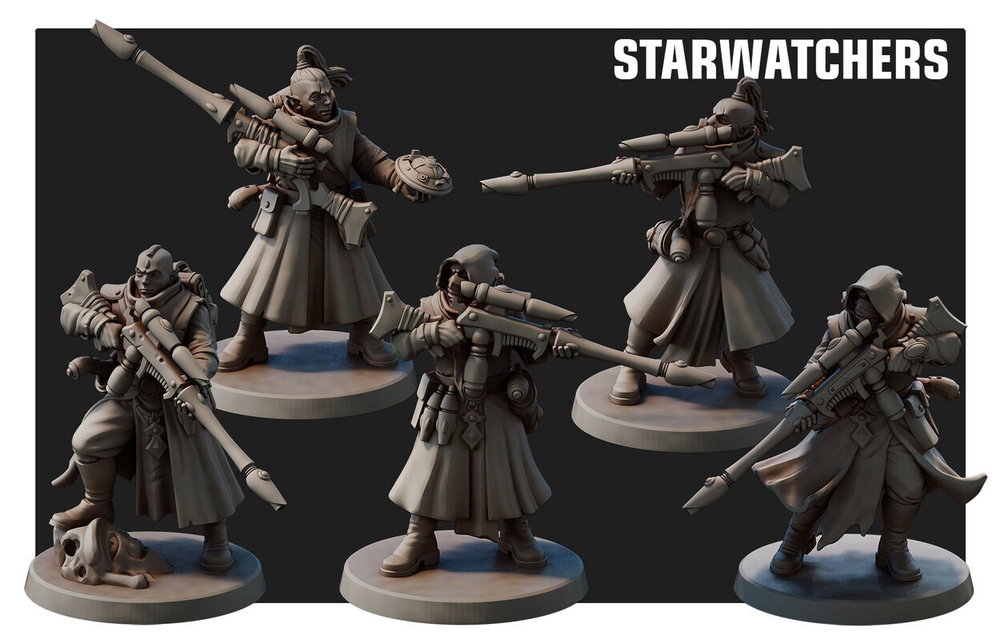Aeldari Craftworlds Rangers миниатюра для AOS,Waha, Настольная игра, НРИ, Варгейм, РПГ