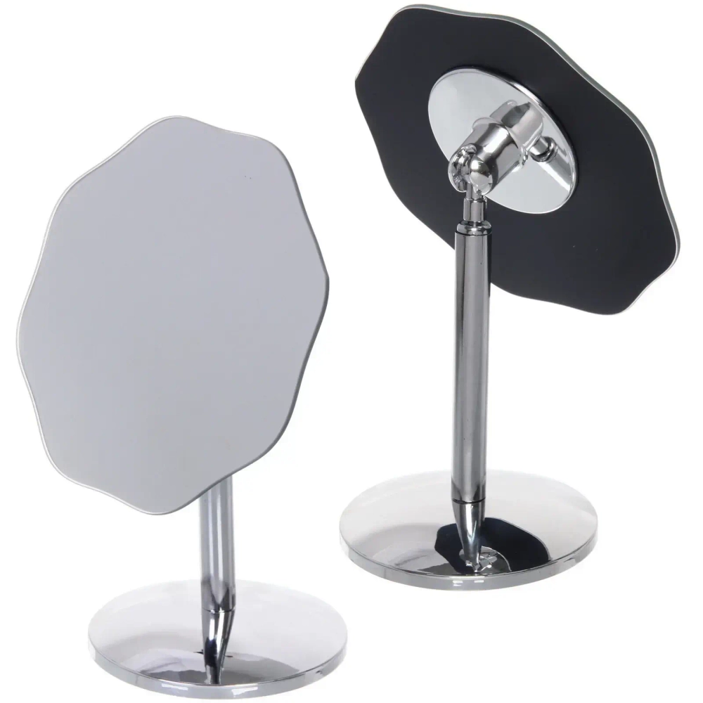 Зеркало настольное «ФОРТУНА БРИ», фигурное, цвет металл, 21*15см (коробка)