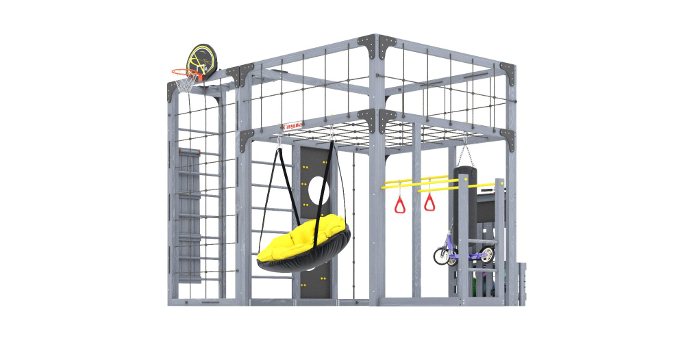 Детская площадка Савушка КУБ-2 (Серый)
