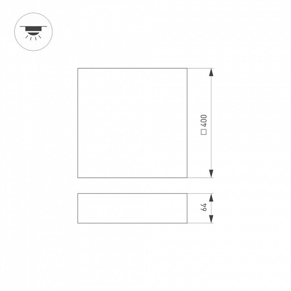 Накладной светильник Arlight QUADRO 041026