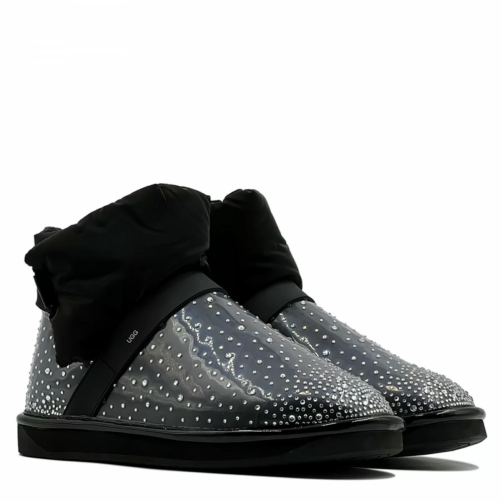 Угги Ugg Clear Quilty Boot Bling Black