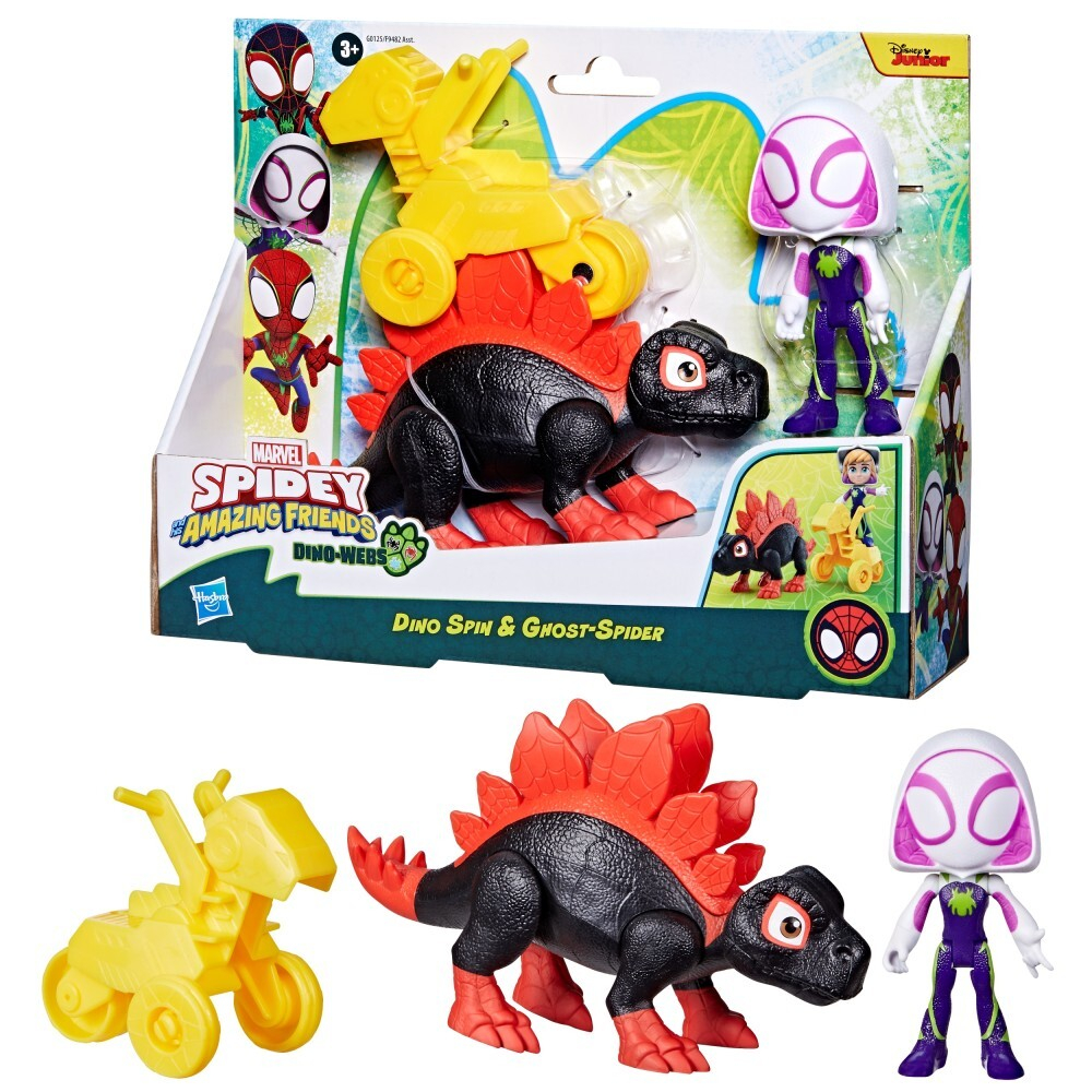 Hasbro Spidey and the Super Buddies - Dino Spin и Ghost-Spider 2-PAK Figurines G0125 / артикул   F9482 G0125  / GTIN 5010996234858