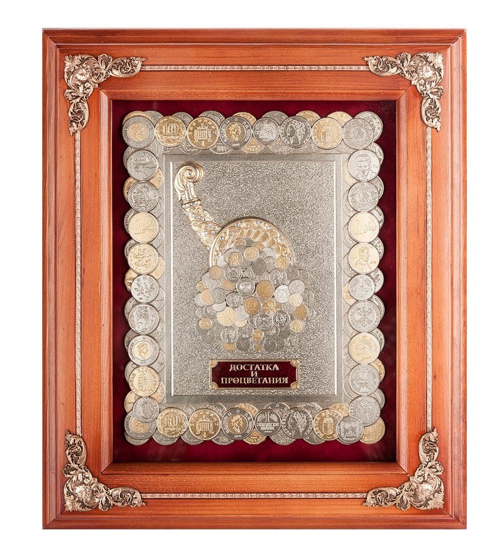 GAEM Art ПК-129 Панно «Рог Изобилия - монеты» 29х33