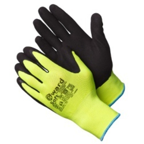 Перчатки нейлон. Облив вспенен.латекс /раз.10 (ХL)  Gward Soft