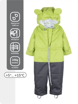 Комбинезон для новорожденных малышей утепленный осень