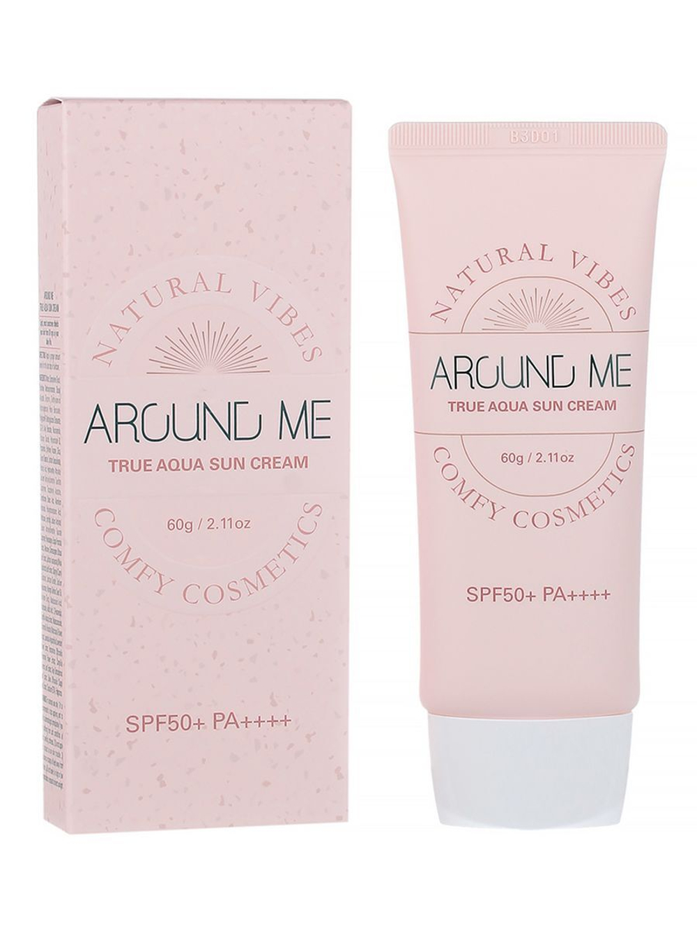 Welcos Солнцезащитный крем для лица Around Me True Aqua Sun Cream SPF50+ PA++++ 60мл