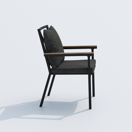 Стул Ideal Patio ФЕСТА плюс маренго - каркас карбон