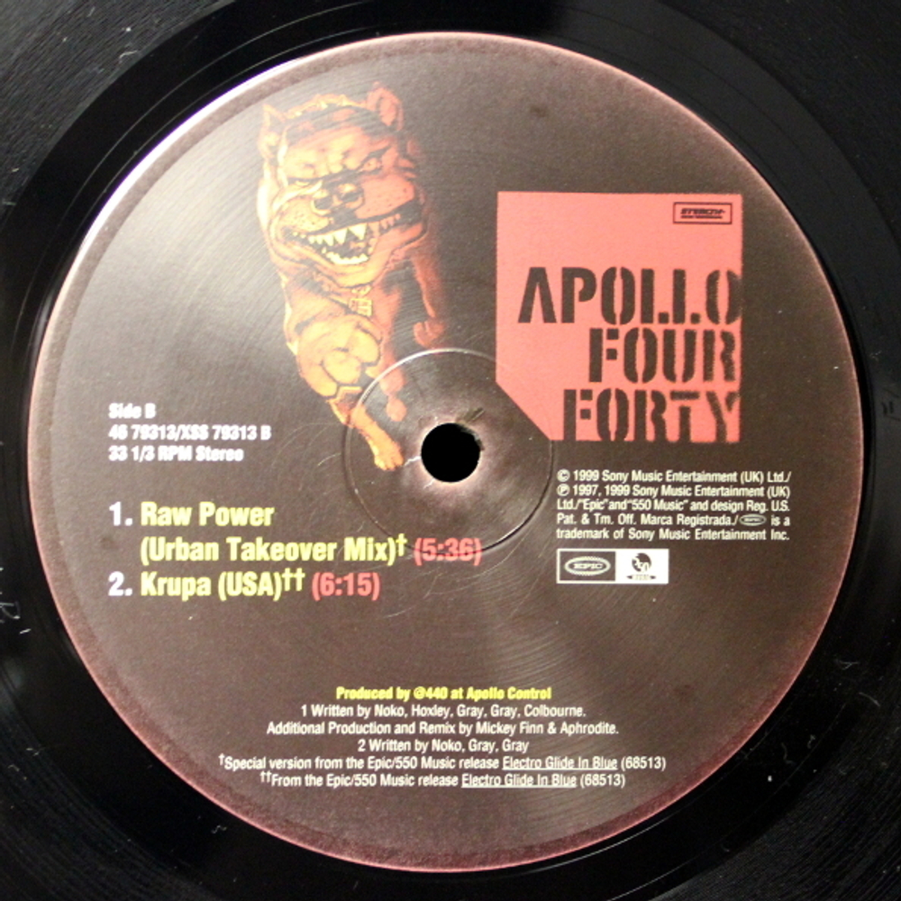 Комплект / Apollo 440 - Gettin' High On Your Own Supply + Stop The Rock (2LP+12" Vinyl Single)