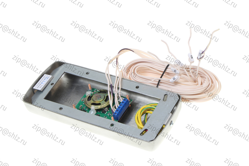 Указатель сегментный двусторонний направления движения кабины со звуковым оповещением, сатинированная (шлифованная) нержавеющая сталь, УЛ11Н22052МЩУ3, 0601Щ.12.01.600А-07