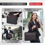 Сумка-портфель BRAUBERG "Practical" с отделением для ноутбука 15,6", черная, 29х40х7 см, 270829