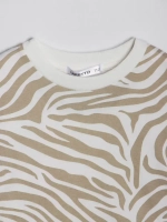 Футболка детская оверсайз укороченная базовая