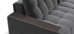 Диван Босс Гранд Велюр Монолит серый
