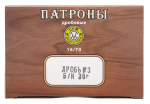 Патрон 16/70 СКМ №3 б/к 30г, коробка 25 шт.