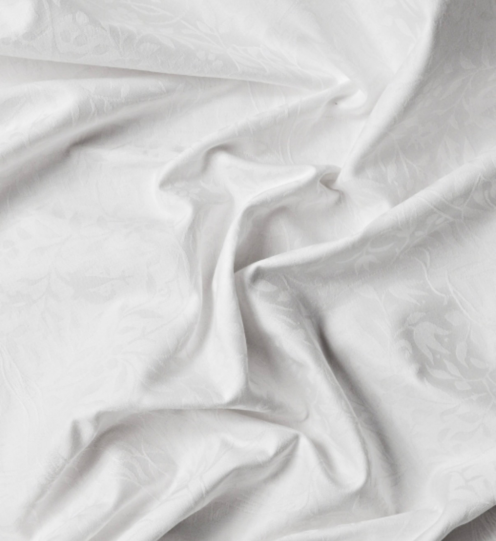 Комплект постельного белья Премиум сатин-жаккард повышенная плотность, белый