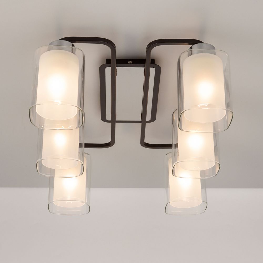 Citilux Румба CL159261 Люстра потолочная Венге Хром