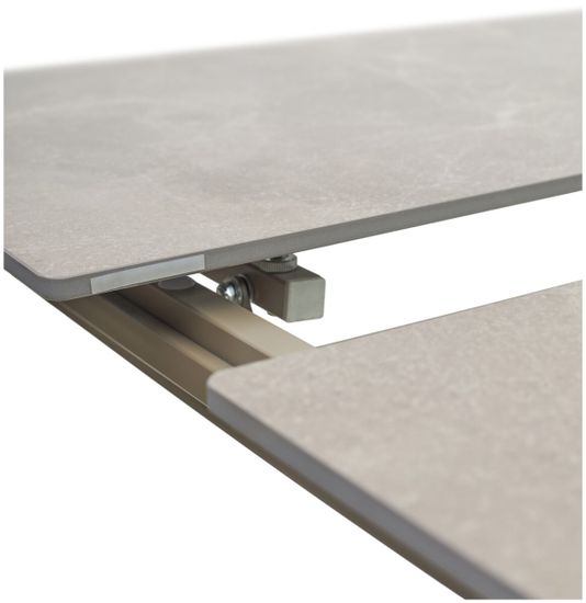 Стол CORNER 120 MATT LATTE STONE SOLID CERAMIC / TAUPE