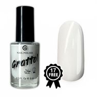 01 GNP Лак для ногтей Grattol 9мл First snow белый