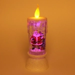 Сувенир с подсветкой «Зимняя свеча» 25*9,5 см