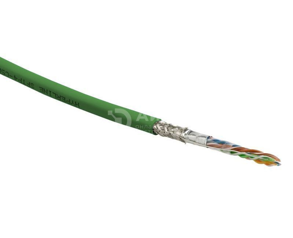 Кабель витая пара Hyperline SFUTP4-C5E-S24-IN-LSZH-GN-305