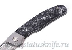 Нож Taurus Narrow ZDP189 Damascus CF Андрей Егурновфотография - 3