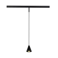 ST689.436.05 Магнитный трековый светильник Черный LED 1*5W 3000K Lm350 Ra>80 60° IP20 D80xH98 24V СУПЕР5