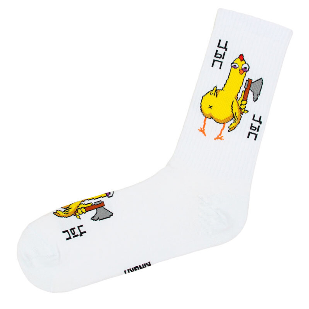 Подарочные носки "Цыпленок", Белые