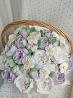 Корзина «Пионы» 35 см