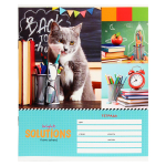 Тетрадь школьная А5 12л линия "Школьный микс" эконом (Спейс)