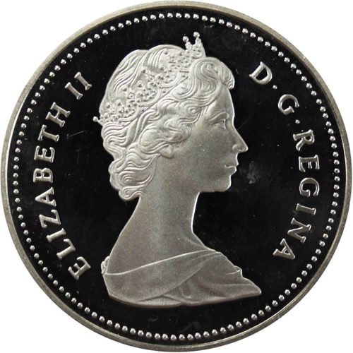 1 доллар. Река Маккензи. Канада. 1989 г. PROOF. Серебро