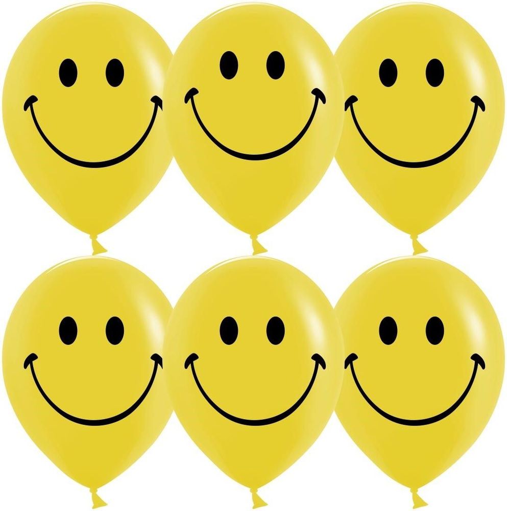 Шар Смайл желтые Шар Смайл желтые