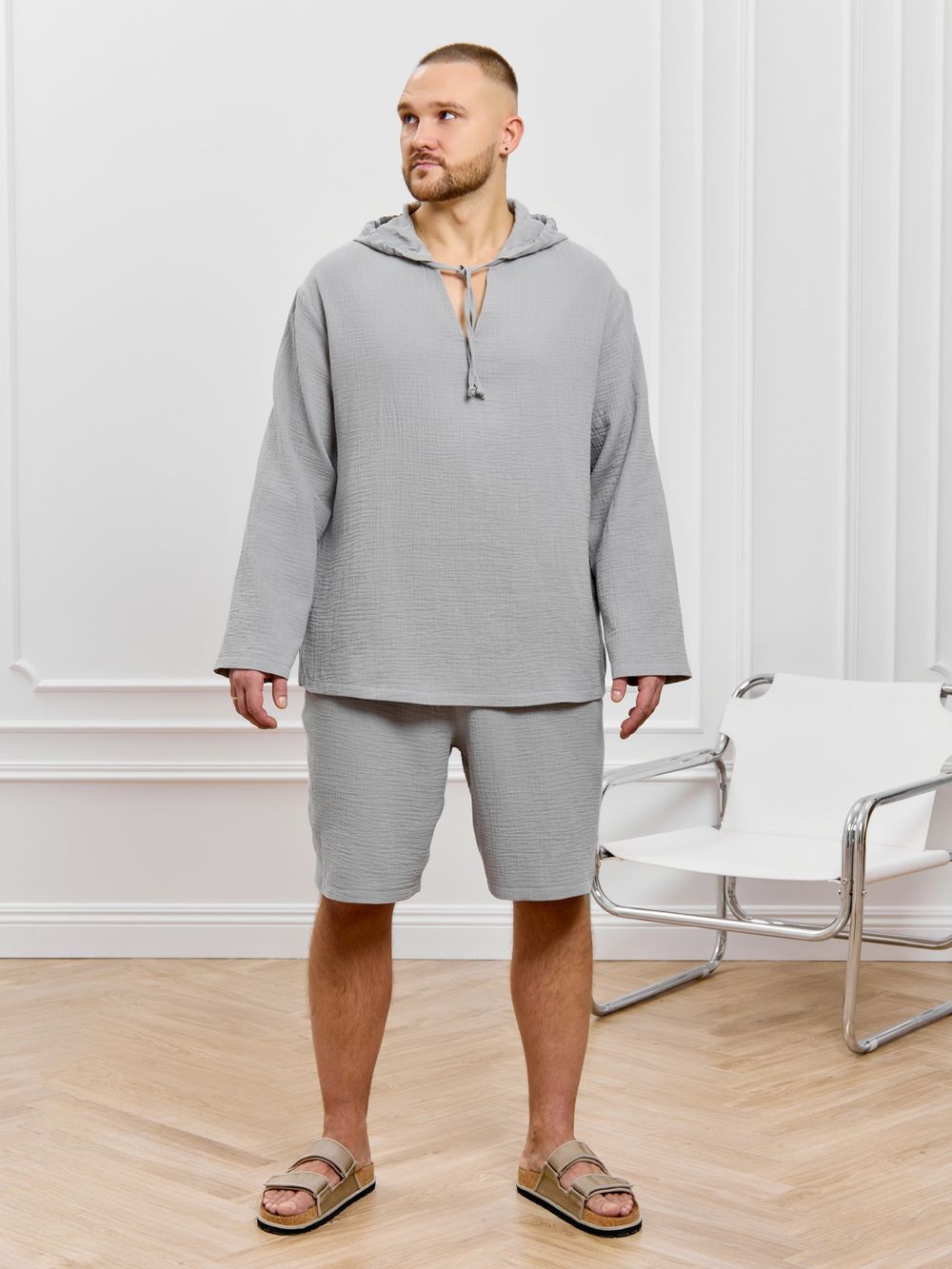 Костюм мужской Нептун-1 Виотекс СЕРЫЙ